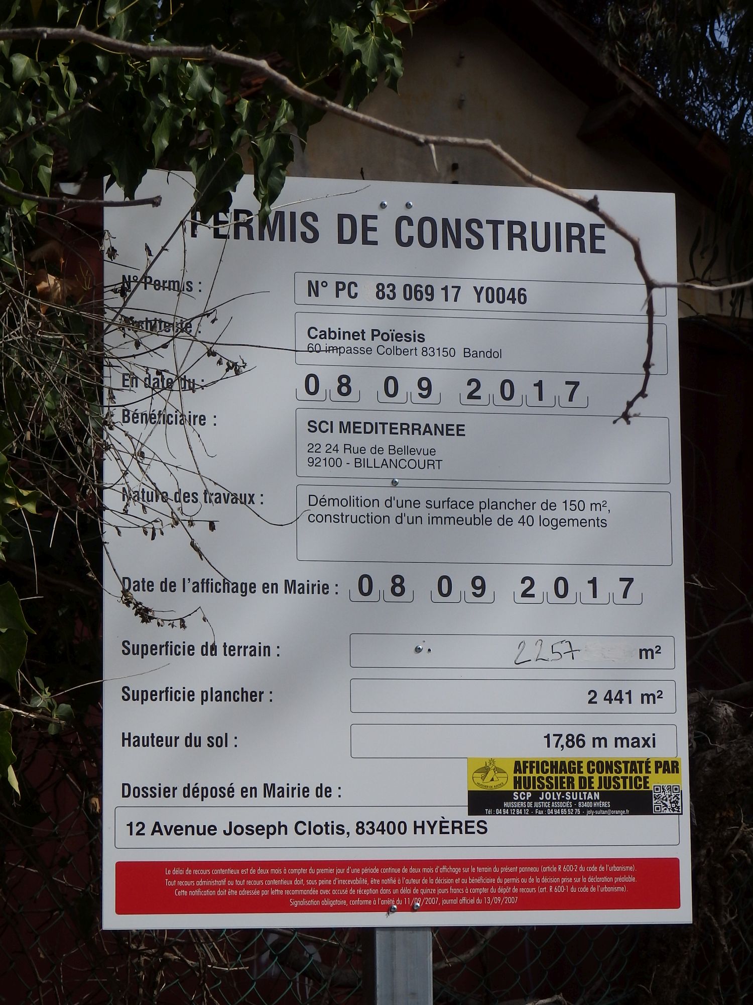 053 permis construire marie des lions écuries